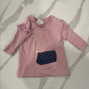 Kate Spade 12 month long sleeve shirt with purse design